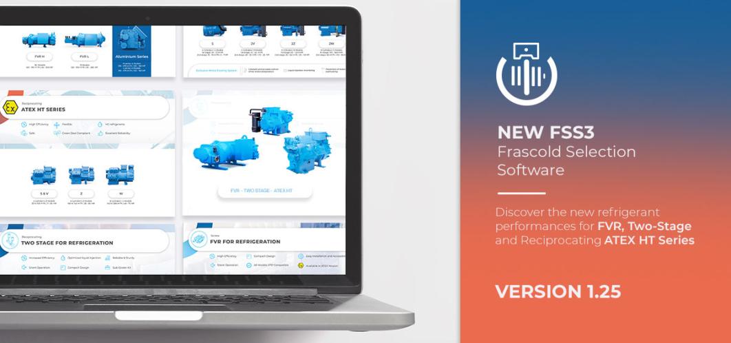 Nuova versione V1.25 del Frascold Selection Software FSS3